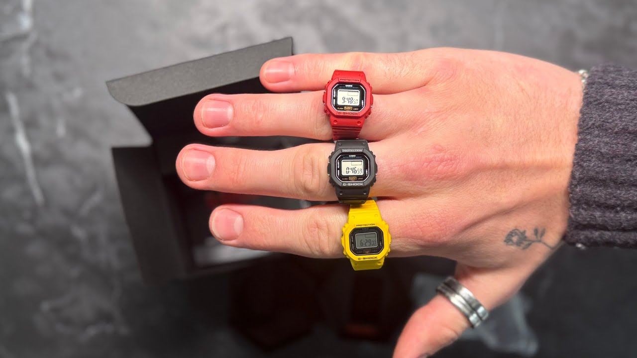 Unboxing the Casio Nano Ring Watches DWN-5600 Series - YouTube