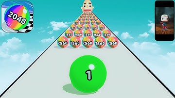 Top Satisfying Mobile Game Ball Run 2048 Merge New Gameplay Walkthrough All Levels Big Update Free K