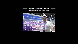 Fox ESS Home Energy Storage Zero Cables Plug Play Installation