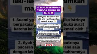 15 Tahun Berumah Tangga Aku Baru Tahu
