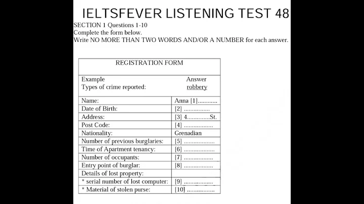 ielts fever listening test 48 with answers