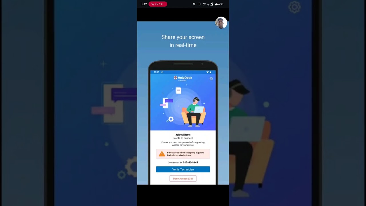Help desk host application koi download karne ko bole to bilkul nhi karna yaha Froud ho skta hai.. 
