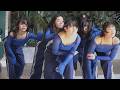 【ダンス】青いシースルー衣装のしなやかなダンス [4K]