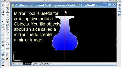 AutoCAD Tutorial on how to use the Mirror Tool