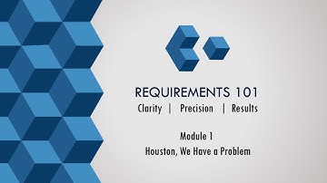 Houston we have a Problem, Module 1