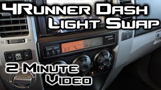 4Runner Dash/Climate Control Light Replacement Video