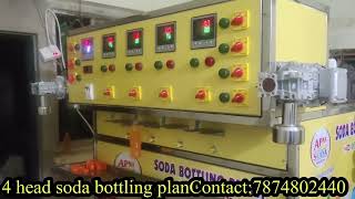 4 head soda Filling Plant/Soda bottling plant/bottle filling machine/automatic bottling plant machin