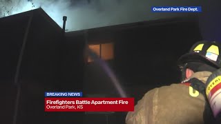 Four rescued from overnight apartment fire in Overland Park