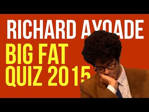 Richard Ayoade (and quite a bit of Greg Davies) on The Big Fat Quiz of The Year 2015