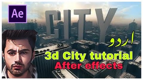 Build a 3d City In after effects | Urdu tutorial | Easy