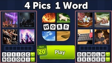 4 Pics 1 Word Daily Puzzle Answers November 20, 2025