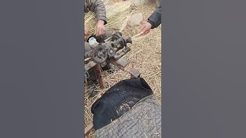 Making rope in rural area #shorts #fyp