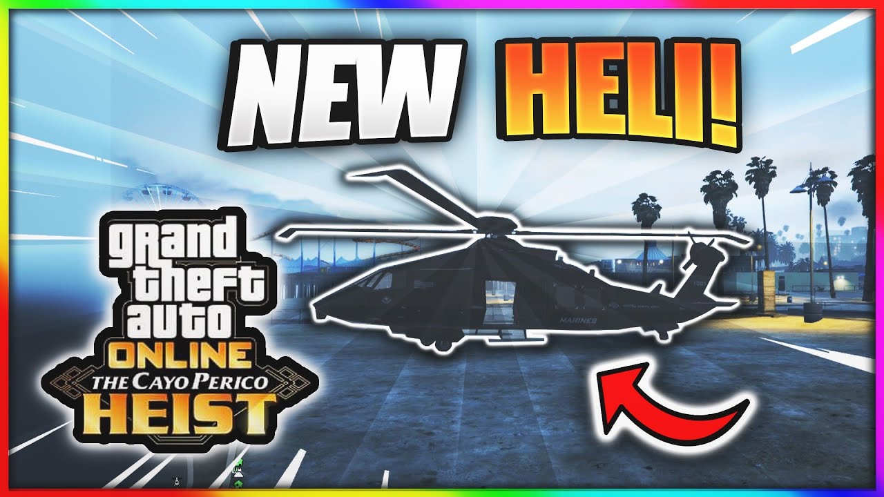 GTA ONLINE THE NEW STEALTH HELICOPTER!! (Cayo Perico Heist Update