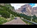 Passo Sella Scenic Drive | Ortisei to Canazei 🚗
