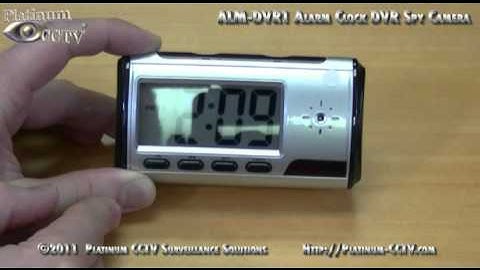 Setting the Clock - Alarm Clock Hidden Spy Camera - ALM-DVR1 ALM-DVRHD1