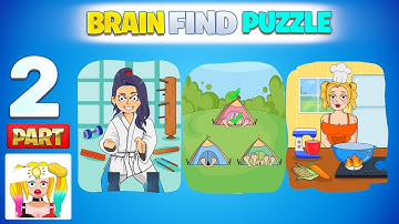Brain Find Puzzle: Tricky DOP Gameplay Walkthrough level 21- 40 - iOS Android Mobile Game Max Level