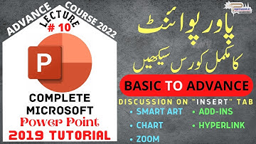 MS Power Point Tutorial in Urdu/Hindi - Complete PowerPoint Presentation - Lecture # 10 - Plearning