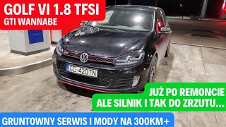 Gdański Golf 6 1.8tfsi lepszy jak GTi - odhamiamy  300KM przekraczamy. Silnik już po remoncie ale...