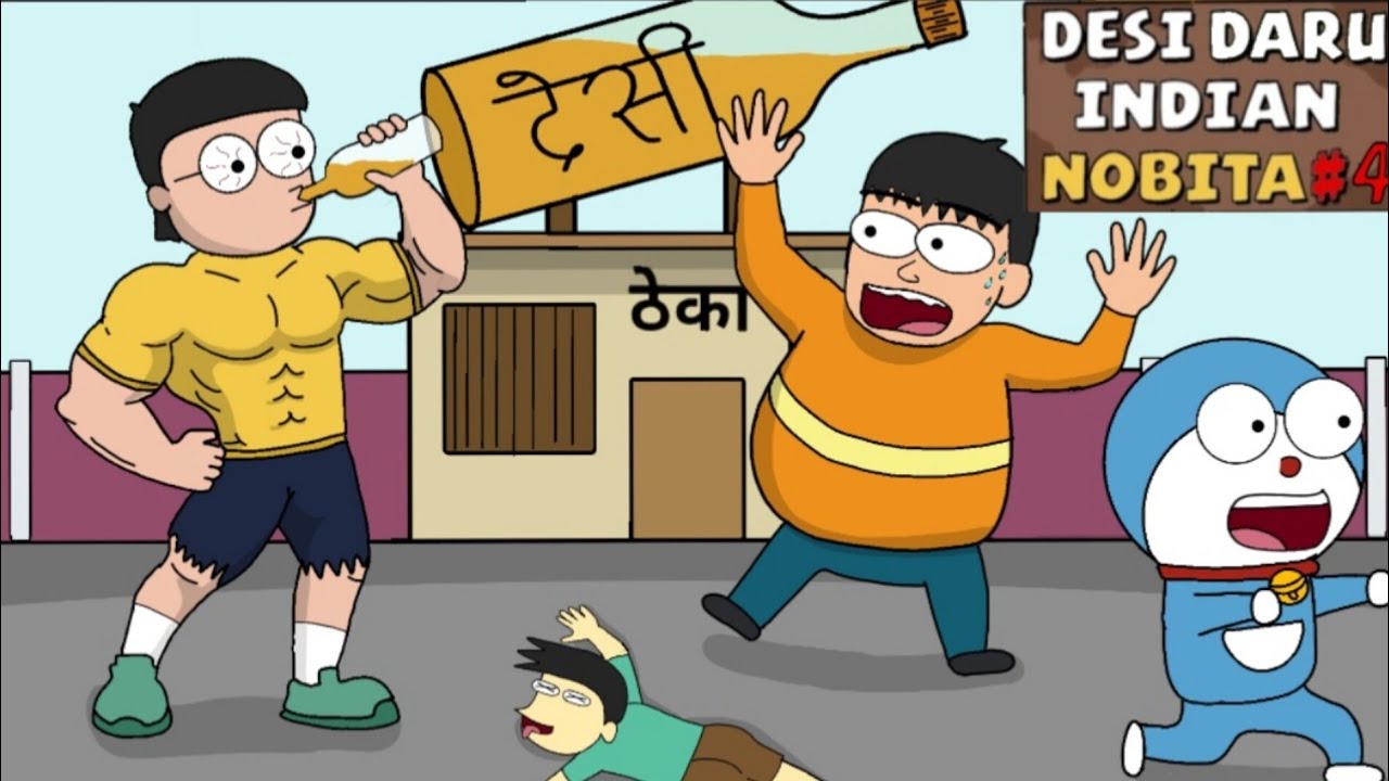 Desi Daru Indian Nobita parody || Part 4 - YouTube