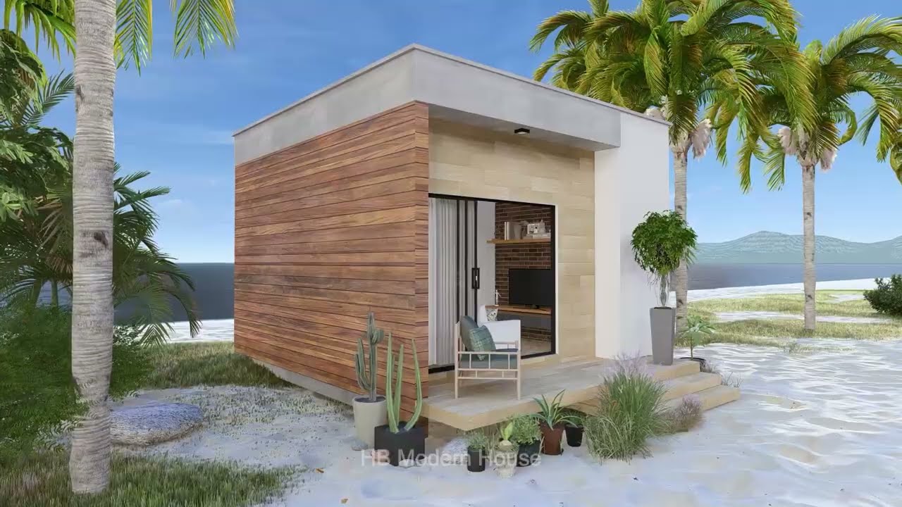 🌴 Tour of the Perfect Tiny Beach House — Simple, Beautiful, and Cozy! 🏡