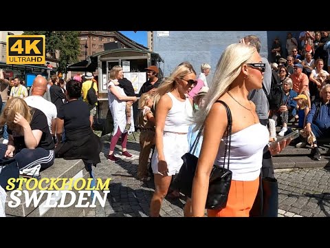 Sweden - Stockholm - Drottninggatan - August - 4K
