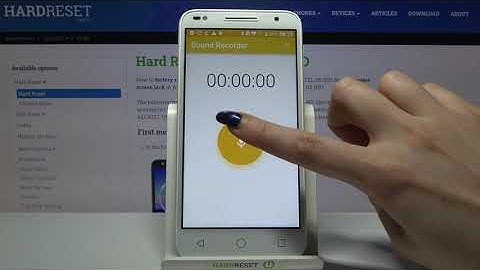 How to Record Sounds in ALCATEL U5 HD – Voice Recorder