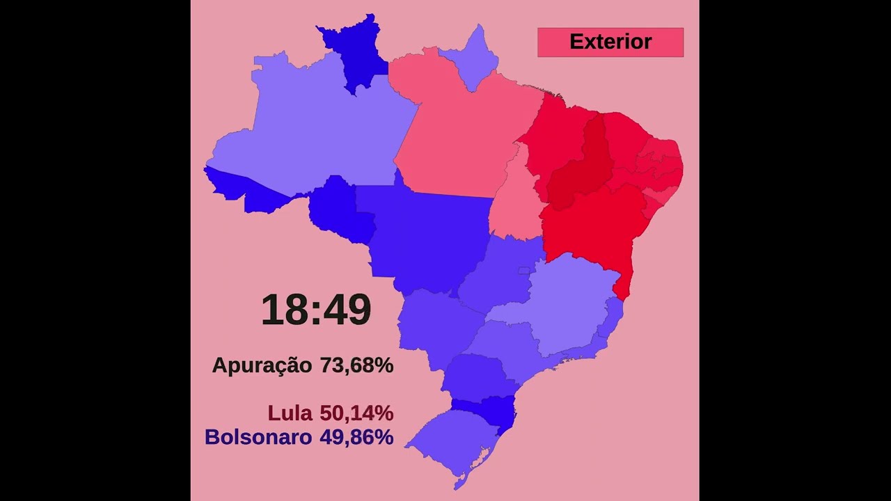 Apuração do segundo turno para presidente - Eleições 2022