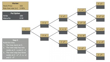 Binomial Tree - Four Step American Put Option