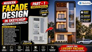 Exterior Modeling Workflow: Building a Modern Two-Story House | Part - 1