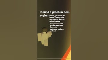 Glitch in item asylum