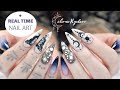 REAL TIME NAIL ART | STILETTO GEL NAILS | TUTORIAL