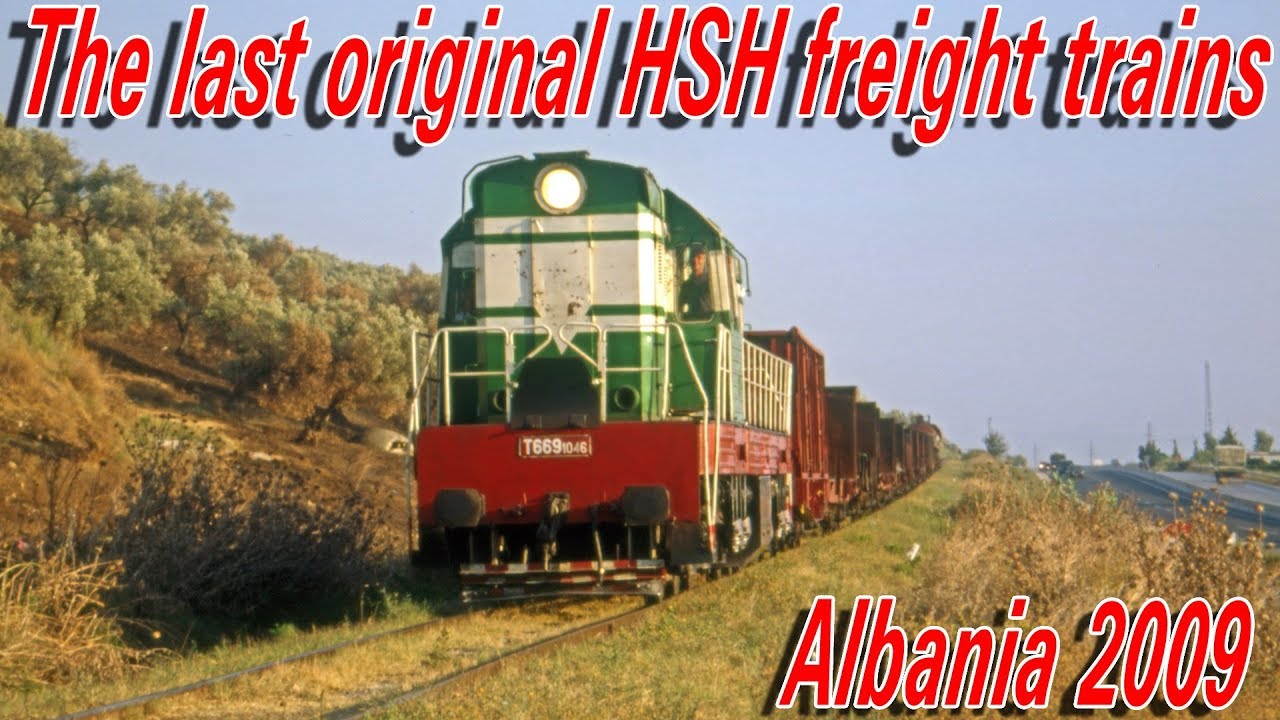 HSH T 669 1046 original freight train Ballsh-Durrës in 2009 - YouTube