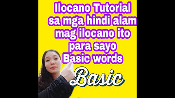 Basic Ilocano Tutorial /tv dhuran