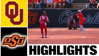 #1 Oklahoma vs Oklahoma State Highlights [GAME 3] | NCAA Softball Highlight | 2023 College Softball
