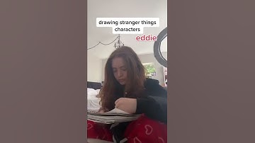 DRAWING STRANGER THINGS CHARACTERS: EDDIE #strangerthings #strangerthings4