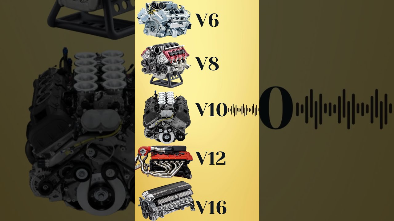 Which Engine Sounds The Best Shorts V6 V8 V10 V12 W16 V16 Supercars Automobile