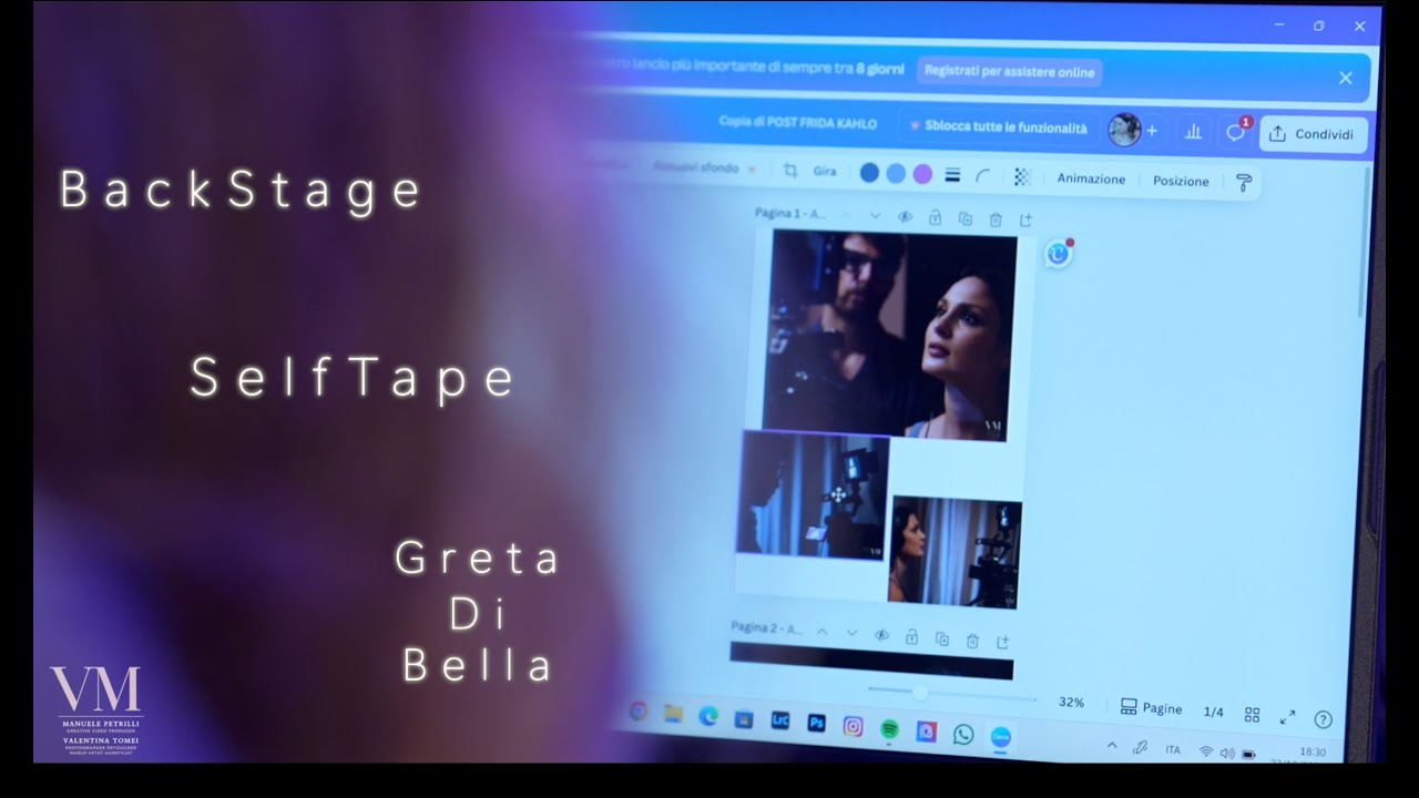 BackStage SelfTape Greta Di Bella  VM Video Produzioni & Foto, Roma 