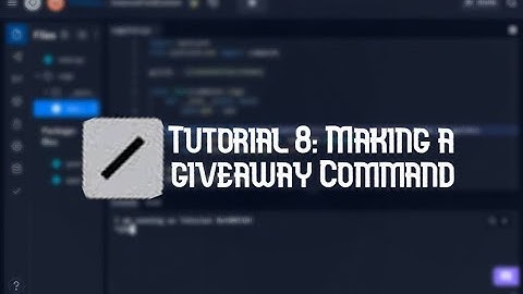 Nextcord | Tutorial 8 | Making a Giveaway Command