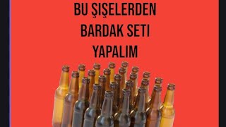 Cam Şişeden Bardak Seti Nasıl Yapılır ❓