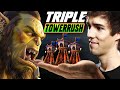 The triple tower rush and cheese stage 2 then a wonderful macro game  wc3  grubby