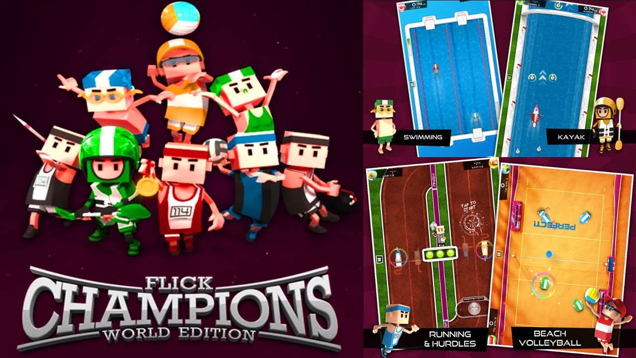 Flick Champions Summer Sports Gameplay - iOS ANDROID HD