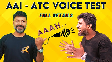 AAI - ATC | VOICE TEST | FULL DETAILS | ATC 2023 | RAJU