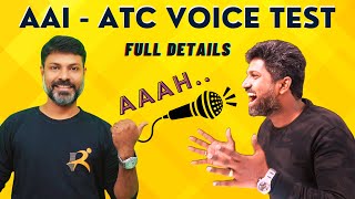 AAI - ATC | VOICE TEST | FULL DETAILS | ATC 2023 | RAJU'S CLASSES
