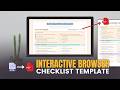 Interactive Browser Checklist Demo (Editable HTML File to PDF)