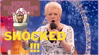 80years old granny sings Skibidi toilet song on America`s got talent