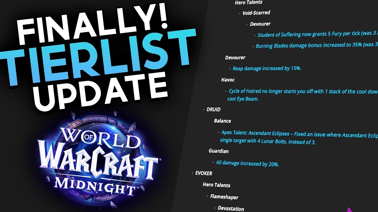 НАКОНЕЦ-ТО! Патч для бета-версии Midnight + обновление списка уровней.