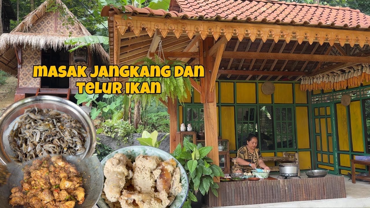 MASAK HASIL BELANJA DI KENJERAN || TELUR IKAN DAN JANGKANG