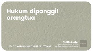 HUKUM DIPANGGIL ORANGTUA (2 menitan)