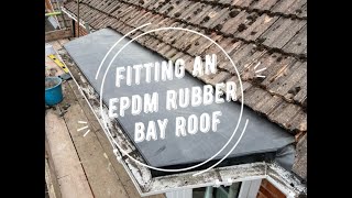 Fitting EPDM Rubber to a Small Bay Flat Roof