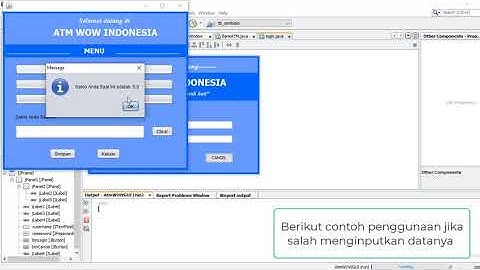 Cara Membuat Aplikasi Sederhana Berbasis GUI Netbeans (ATM SEDERHANA)